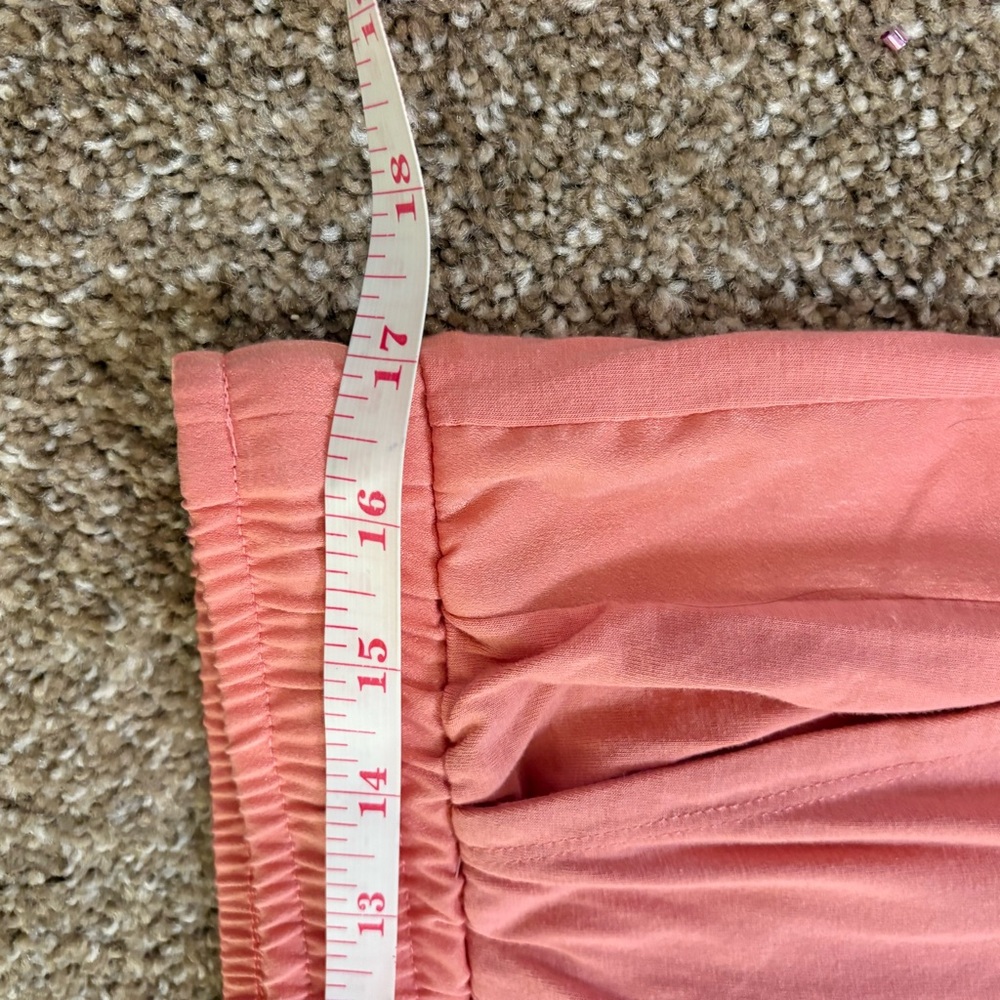 AnyBody Medium Coral Jogger Pants with Drawstring and Satin Stripes Down Sides - Picture 6 of 9